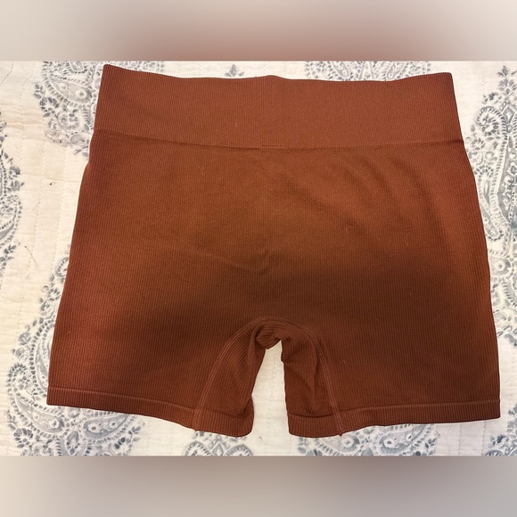 Wild Fable Rust Ribbed Shorts - Picture 3 of 4